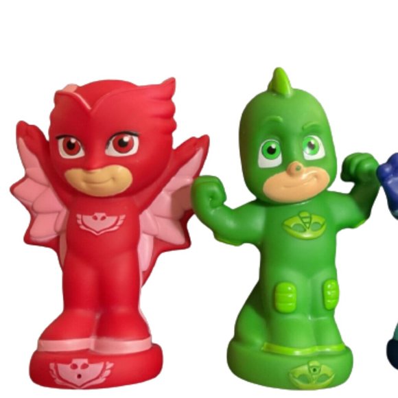 PJ Mask Bath Toy Figures: Catboy, Owlette & Gekko 5" - Picture 3 of 4